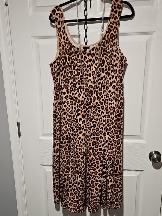 torrid Dresses & Skirts - torrid Leopard Print Midi Dress in Tan, Brown and Black